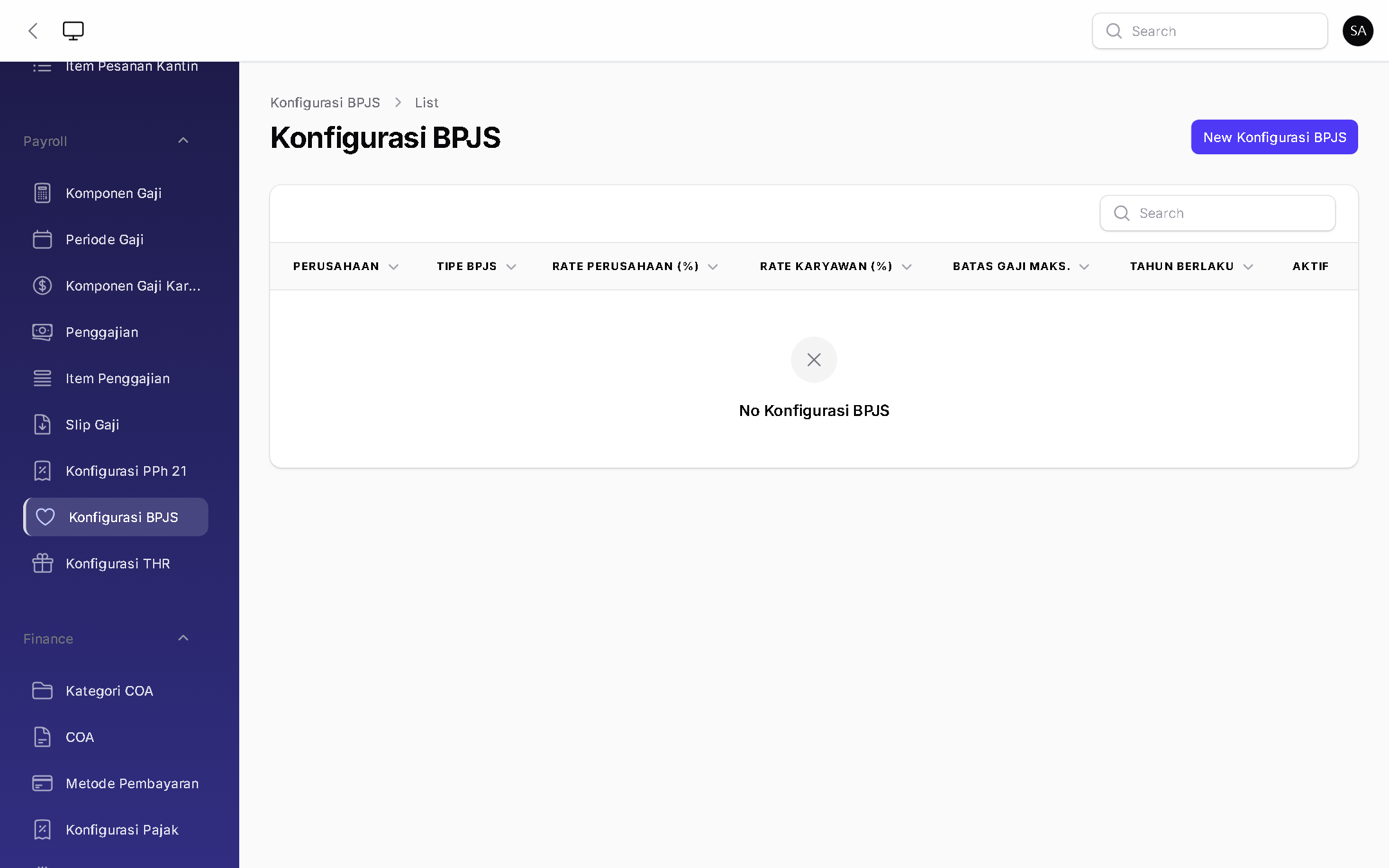 Konfigurasi BPJS - BizOS