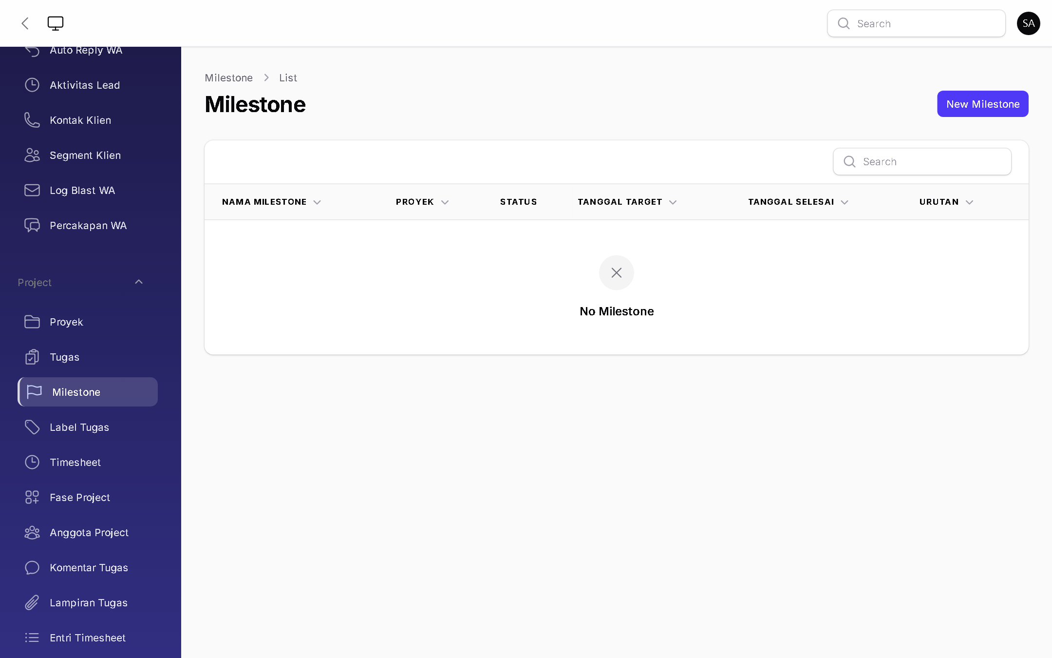 Milestone - BizOS